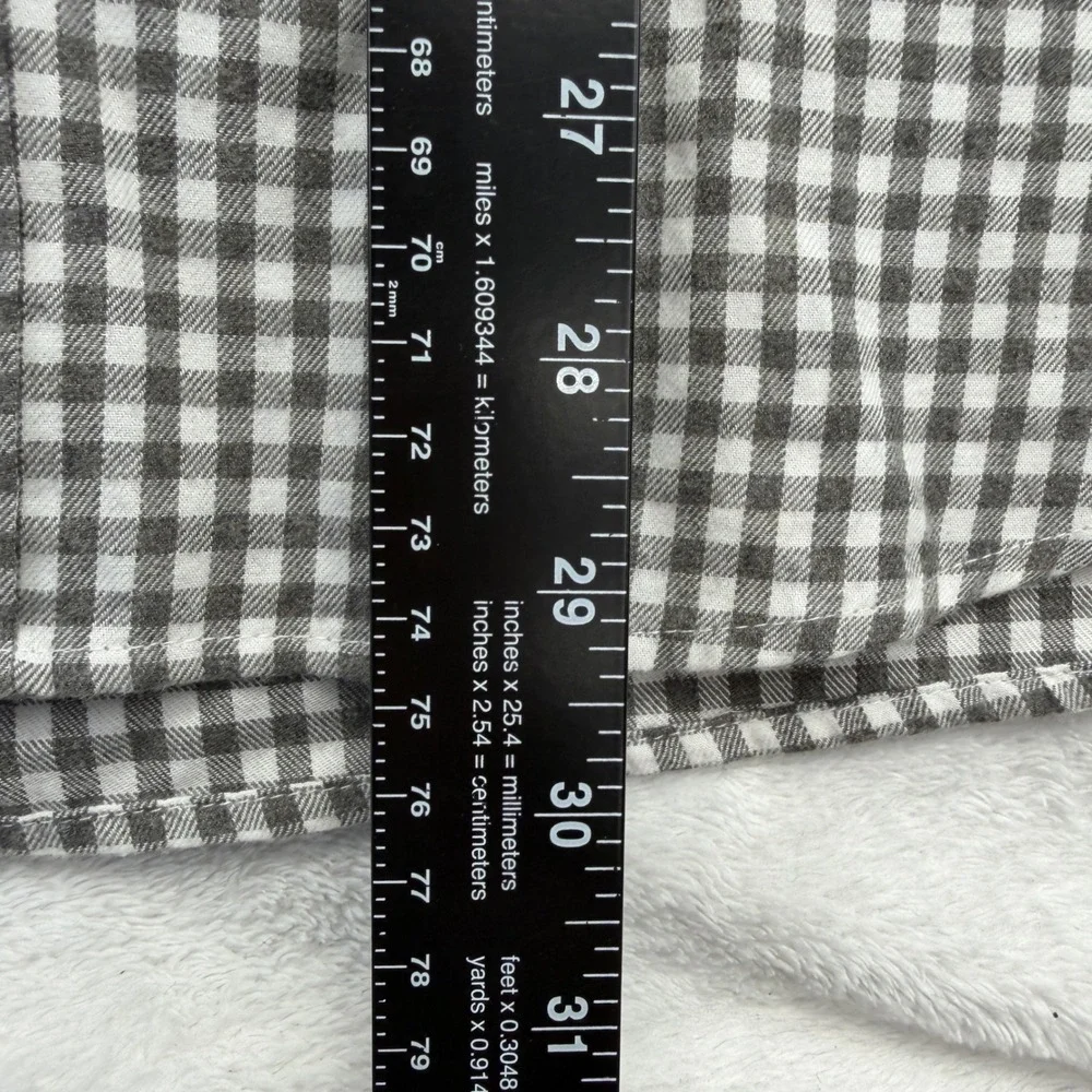 J.Crew Button Down Mens L Gingham Brushed Twill Slim Fit Long Sleeve Casual
